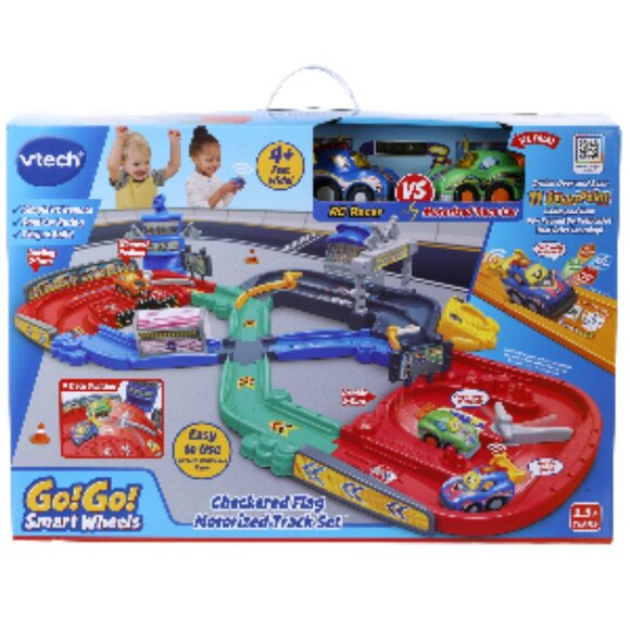 VTech Go! Go! Smart Wheels Checkered Flag Motorize 4.5ft Track Set🆕⌚📦🏃💨🚚 - Picture 13 of 16